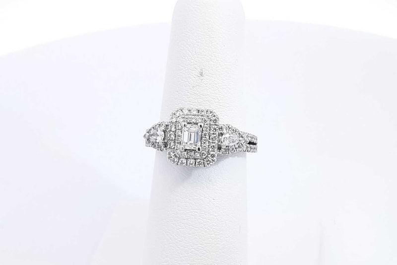 Approx. 2.7ctw Diamond Ring In 14k White Gold 4.8 Grams Size 5.75 Eb1224ixzsa