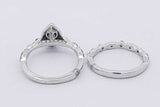 1.18cttw Diamond Wedding Set In 18k White Gold 5 Grams Size 4.75 Eb0825loxzsa