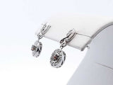 14k White Gold Diamond Cluster Earrings 3.4g .98cttw Lh0924oxzde