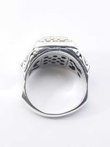 Diamond Statement Ring In Sterling Silver 10.1 Gram Size 9 Fw0426rxzdu