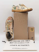 Golden Goose Superstar In Graffiti-printed White Leather Size It 42 Fw0925lrzdu