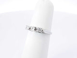 0.30 Cttw Diamond & 14k White Gold 3-stone Ring 2.2 Grams Size 5 Fw0426ozxdu