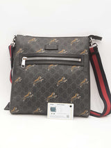 Gucci Supreme Monogram Bestiary Tigers Web Messenger Bag Sd0625orzsa