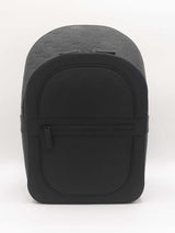 Gucci Medium Backpack In Logo-debossed Rubber-effect Black Leather Fw0426erxdu