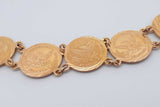 18k Yellow Gold Link Bracelet 19 Grams 6 Inch Eb1225exzsa