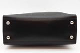 Salvatore Ferragamo Gancini Black Leather Flap Top Handle Bag Eb0922lrxde
