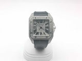 Cartier Santos 100 33mm Automatic Watch Stainless Steel Jg0125pwzxmia