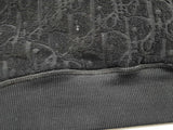 Christian Dior Black Oblique Jacquard Hooded Sweater Size Sm Do0425pxzde