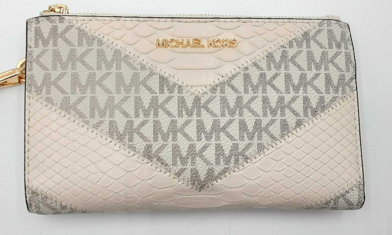 Michael Kors Jet Set Travel Double Zipper Wristlet Wallet Eb0424prdu