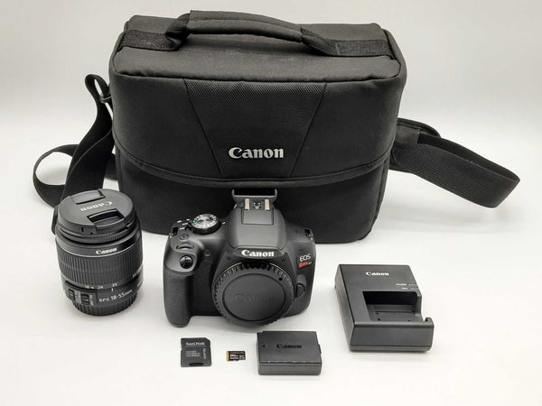 Canon Ds126741 Eos Rebel T7 Black Digital Camera Do0224oxzde