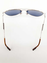 Dolce & Gabbana Dg2296 Pilot Sunglasses With Blue Lenses Eb1125crde