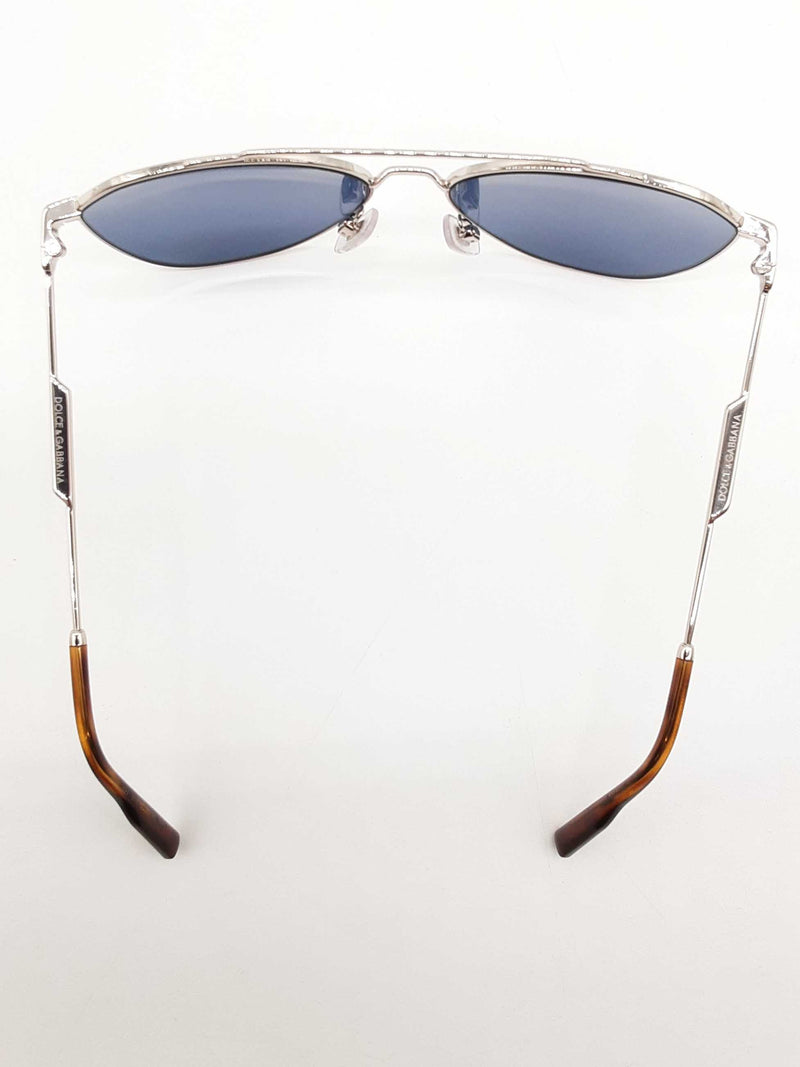 Dolce & Gabbana Dg2296 Pilot Sunglasses With Blue Lenses Eb1125crde