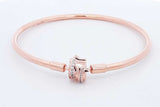 Pandora Rose Gold Plated Shooting Star Bangle Bracelet 8.1 Grams Eb0924wxsa