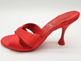 Christian Louboutin Nicol Is Back Red Satin Heels Size Eu 36.5 Do0525lxzde