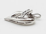 Diamonds 0.925 Sterling Silver 1.7g Heart Pendant Do0526ode