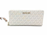 Michael Kors Zipper Wallet White Aa0626pzsa