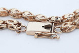 14k Yellow Gold Turkish Link Bracelet 6.2 Grams 7.5 Inch Eb0426orxde