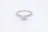1.18ctw Diamond Ring In 14k White Gold 2.4 Grams Size 6.5 Eb0225lcxzsa