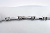 Approx. 0.7ctw Diamond Bracelet In 14k White Gold 7.6 Grams 7 Inch Eb0824opxdu