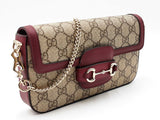 Gucci Horsebit 1955 Small Shoulder Bag In Gg Monogram Coated Canvas Fw0626izxdu