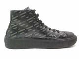 Versace La Greca High Top Sneakers Black Size 10 Aa1026lrzsa