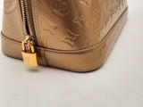 Louis Vuitton Alma Gm Vernis Beige Handbag Aa0525pzxsa