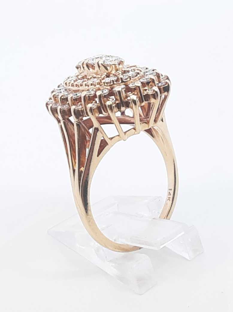 1.66 Cttw Diamond & 14k Yellow Gold Ring 8.6 Grams Size 8.25 Fw1224lxzxdu
