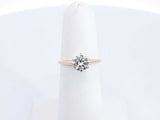 Diamond Solitaire Approx. 0.64ctw Ring In 14k Yellow Gold 2g Size 5 Eb0724ixzdu