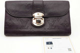 Louis Vuitton Perforated Monogram Dark Purple Mahina Amelia Wallet Eb0826lrxsa