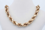 10k Yellow Gold Hollow Rope Chain Necklace 18.3 Grams Eb0426lxrxde