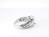 2.19 Cttw Diamond & 14k White Gold Engagement Ring 8.4g Size 7. 5 Fw0426irzdu