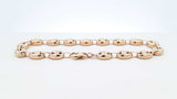 10k Yellow Gold Puffed Mariner Chain Bracelet 10.1 Grams 9 Inch Fw0226pzxdu