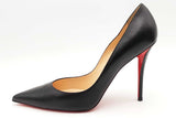 Christian Louboutin Apostrophy Black Leather Pumps Size 42 Eb0526lxzsa