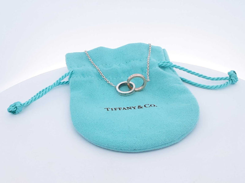 Tiffany & Co. Interlocking Circles Silver Bracelet 3 Grams 6 - 7 Inch Fw0525lrxdu