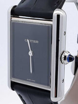 Cartier Tank Must Stainless Steel & Leather 25.5mm Quartz Watch Fw0625lrxzdu