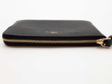 Coach Black Pebbled Leather Zipper Wristlet Do0325lrde