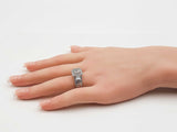 2.19 Cttw Diamond & 14k White Gold Engagement Ring 8.4g Size 7. 5 Fw0426irzdu