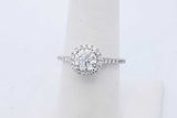 1.32cttw First Light Diamond Ring In 14k White Gold 3 Grams Size 7 Eb0426oxxzde