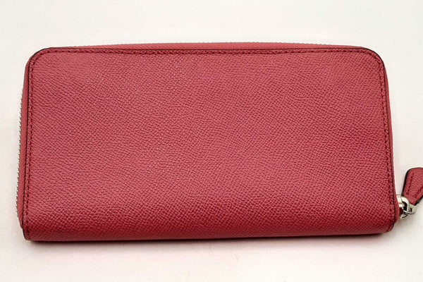 Coach Pink Leather Zip Around Wallet Eb0125wxsa