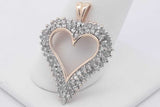 0.74cttw Diamond Heart Pendant In 10k Yellow Gold 2.5 Grams Eb1225lorsa