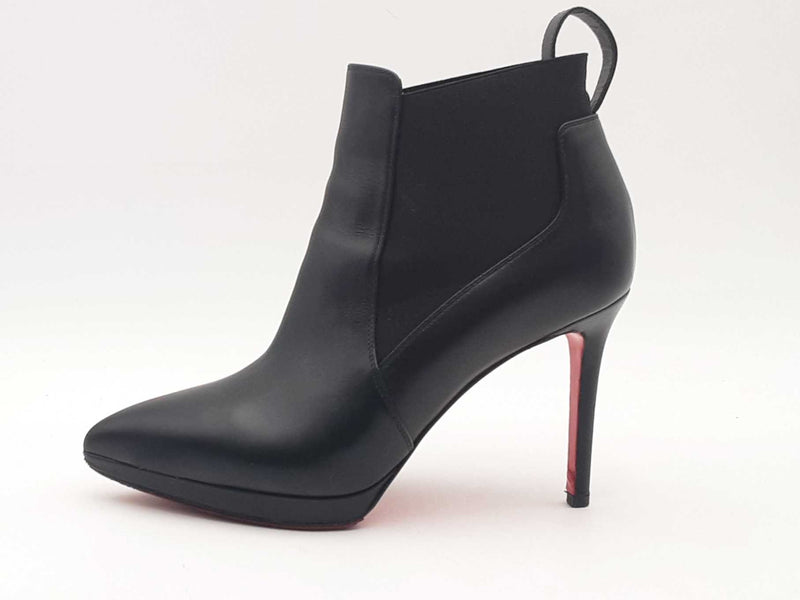 Christian Louboutin Leather Chelsea Boots Black Size 7.5 Aa0525lpzsa