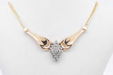 0.23cttw Diamond Pendant Necklace 10k Yellow Gold 4.4 Grams 16 Inch Eb0826lcrsa