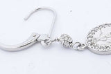 Diamond Leverback Earrings In Platinum 5.2 Grams Eb0526oxzde