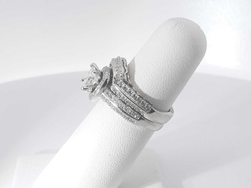 1.51ctw Diamond 14k White Gold 14k 8.5 Grams Ring Size 5 Sd0425lzrzsa
