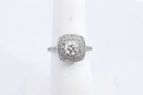 Approx. 0.72ctw Diamond Ring In 14k White Gold 3.8 Grams Size 6 Eb0824ixzsa