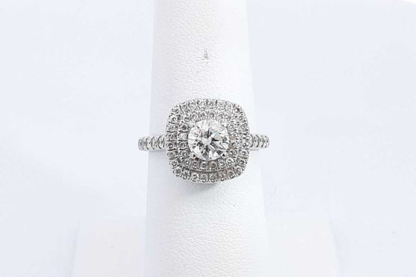 Approx. 0.72ctw Diamond Ring In 14k White Gold 3.8 Grams Size 6 Eb0824ixzsa