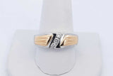 Platinum & 18k Yellow Gold Diamond Ring 13.1 Grams Size 11 Eb0526wcxde
