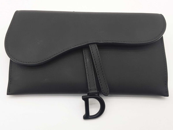 Christian Dior Saddle Black Ultramatte Wallet On Chain Crossbody Bag Do0425pxzde