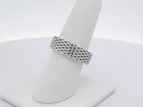 Tiffany & Co. Somerset Mesh Ring 7.7 Grams Size 6.5 Aa0726lzxsa