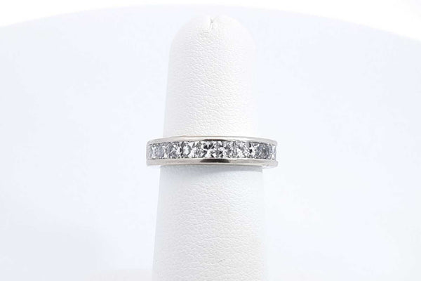 Approx. 1ctw Diamond Ring In 14k White Gold 6 Grams Size 5 Eb0924loxdu